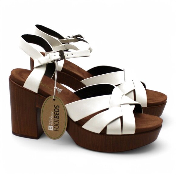 White Mountain White Shoes Sandals - Picture 2 of 8